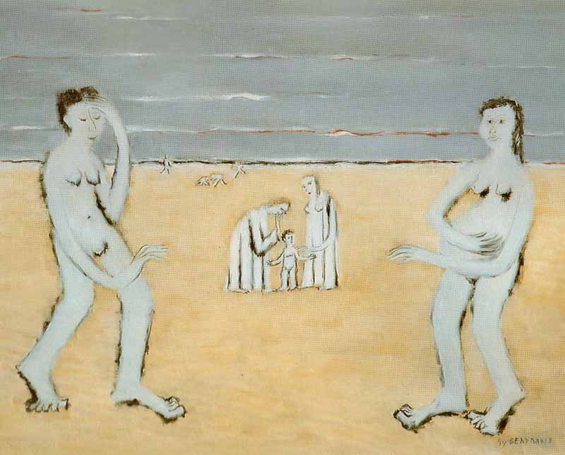 Nus sur la plage